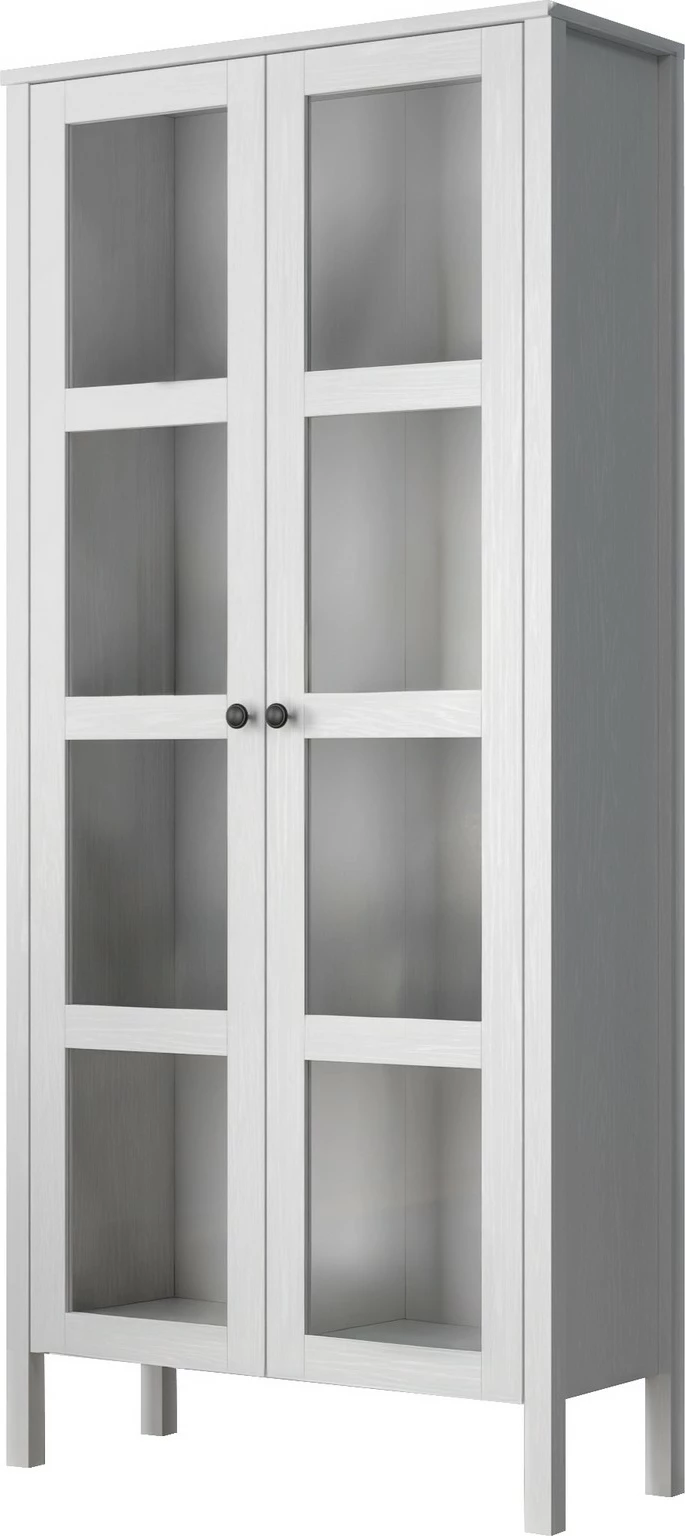 Raft librash Hanah Home, FRN-20032, ngjyrë druri dhe e bardhë, 80x180x35cm