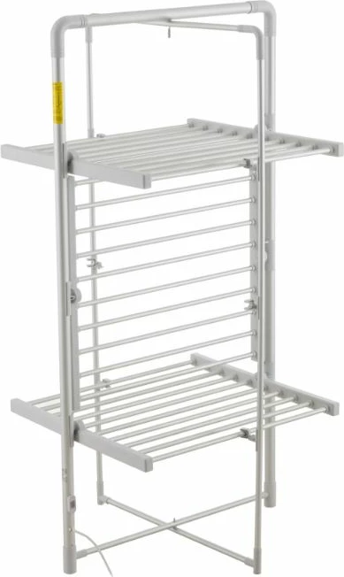 Stendë elektrike tharëse rrobash ADLER AD7829 300W, e palosshme, IP22, argjend/bardhë