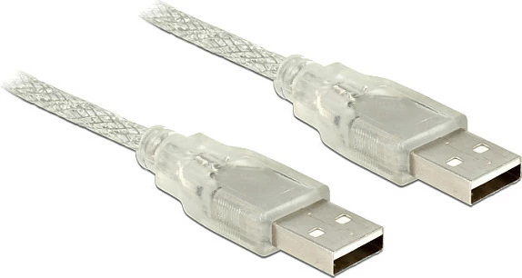 Kabllo USB DeLOCK 83887, USB-A në USB-A, 1 m, USB 2.0, transparente