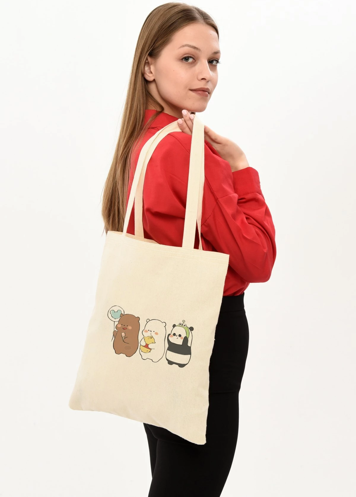 Çantë tote Zoozie Bags, krem, 1021