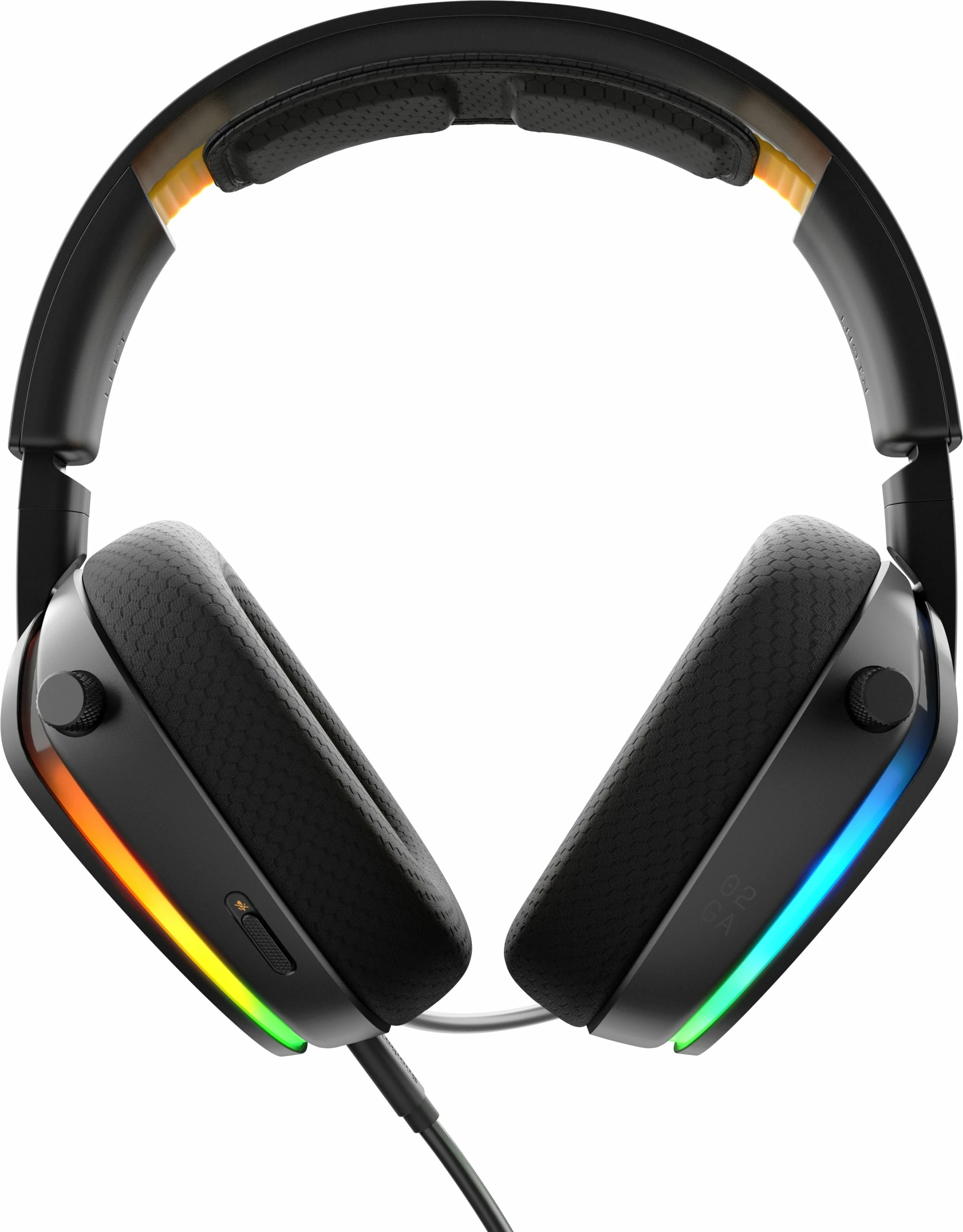 Kufje gaming Glorious GHS Eternal RGB, 40mm, me kabllo 3.5mm/USB-C, mikrofoni i shkëputshëm, RGB, të zeza