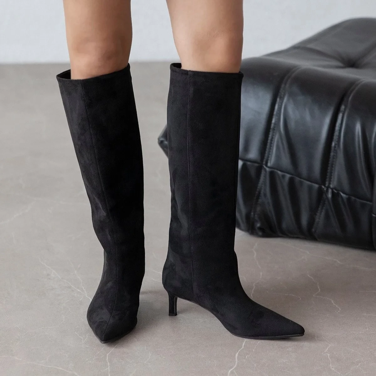 Belinda Black Suede