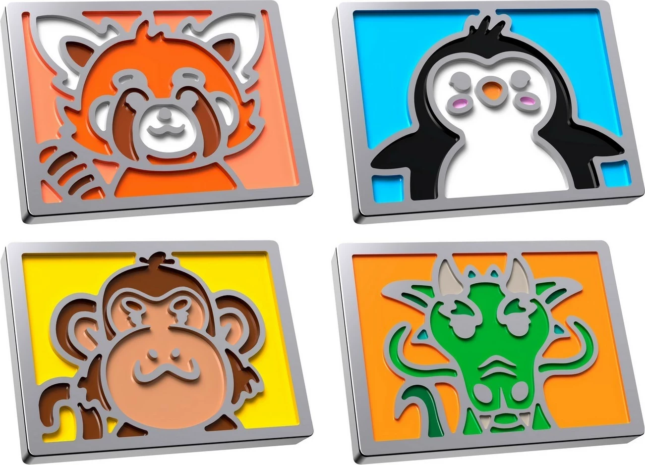 Set magnetash HyperX Cute Series për tastierë, metal, 4 copë, mix ngjyrash