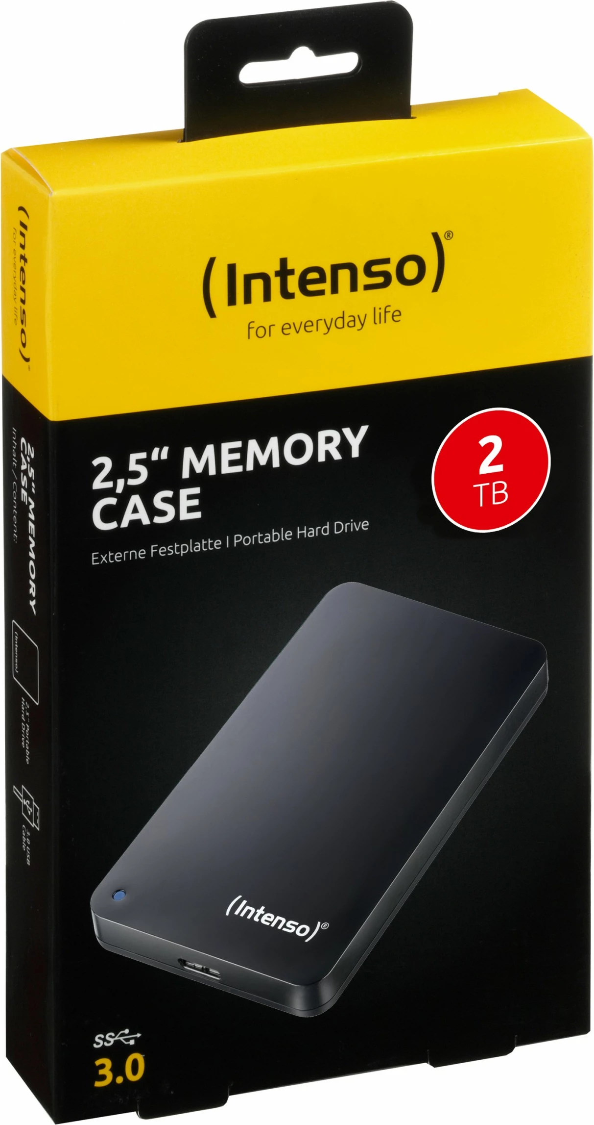 Hard disk i jashtëm Intenso 2TB 2.5", USB 3.0, i zi