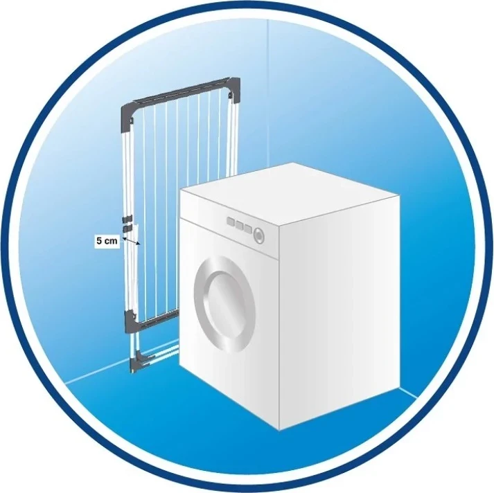 Raftë për tharje rrobash Vileda Surprise,e bardhë