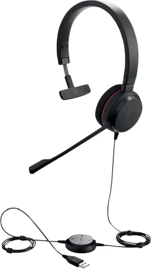 Headset, Jabra, EV20MS 4993-823-109, mono me mikrofon, USB, i zi