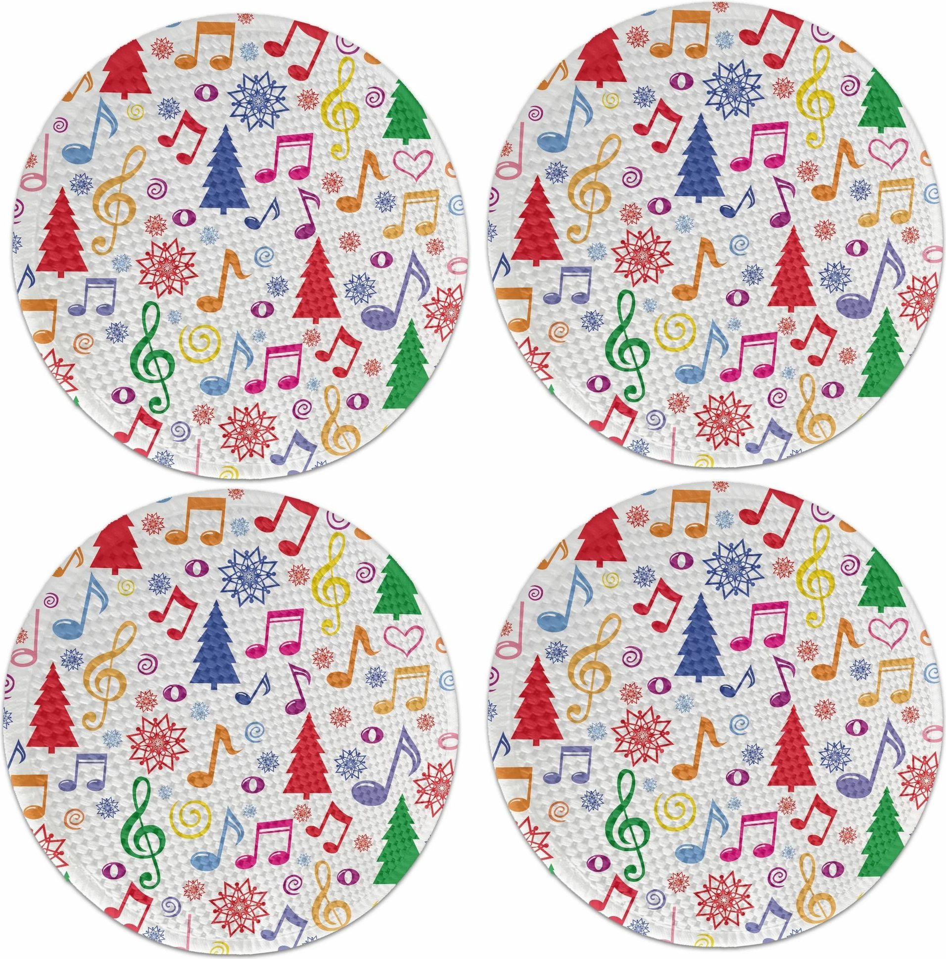 Set nënshtruesish tavoline Hermia Concept, shumëngjyrësh, 2795Supla, 4 copë