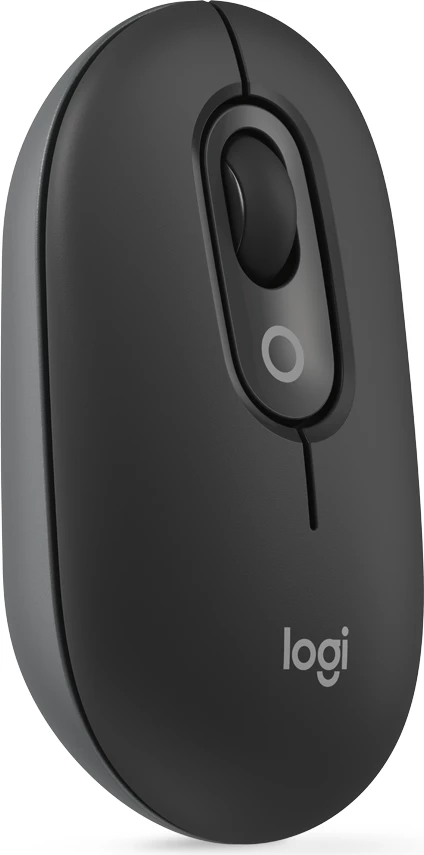 Maus Logitech POP Mouse me emoji, Bluetooth 5.1, 1000-4000 DPI, 4 butona, Graphite