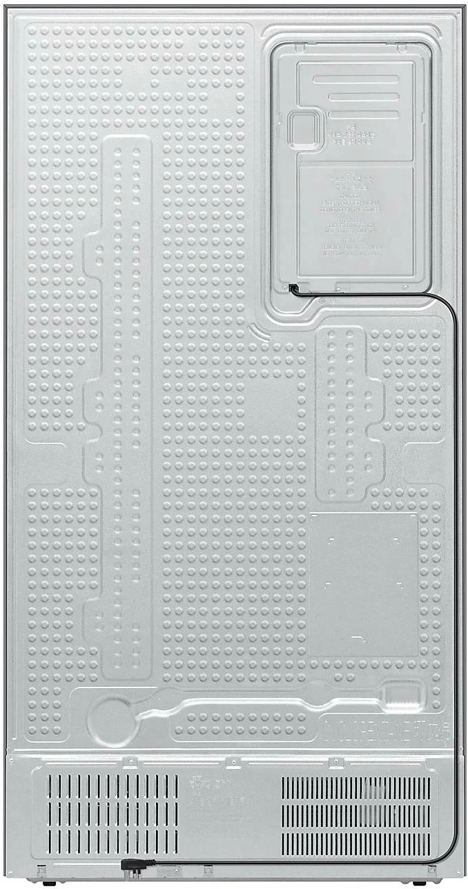 Frigorifer side-by-side Samsung RS70F65QDTEO 659L AI Twin Cooling Plus SpaceMax shpërndarës ujë/akull Wi‑Fi klasa D, argjendtë mat