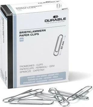 Kapëse metalike Durable 122425, 50 mm, 100 copë, zink