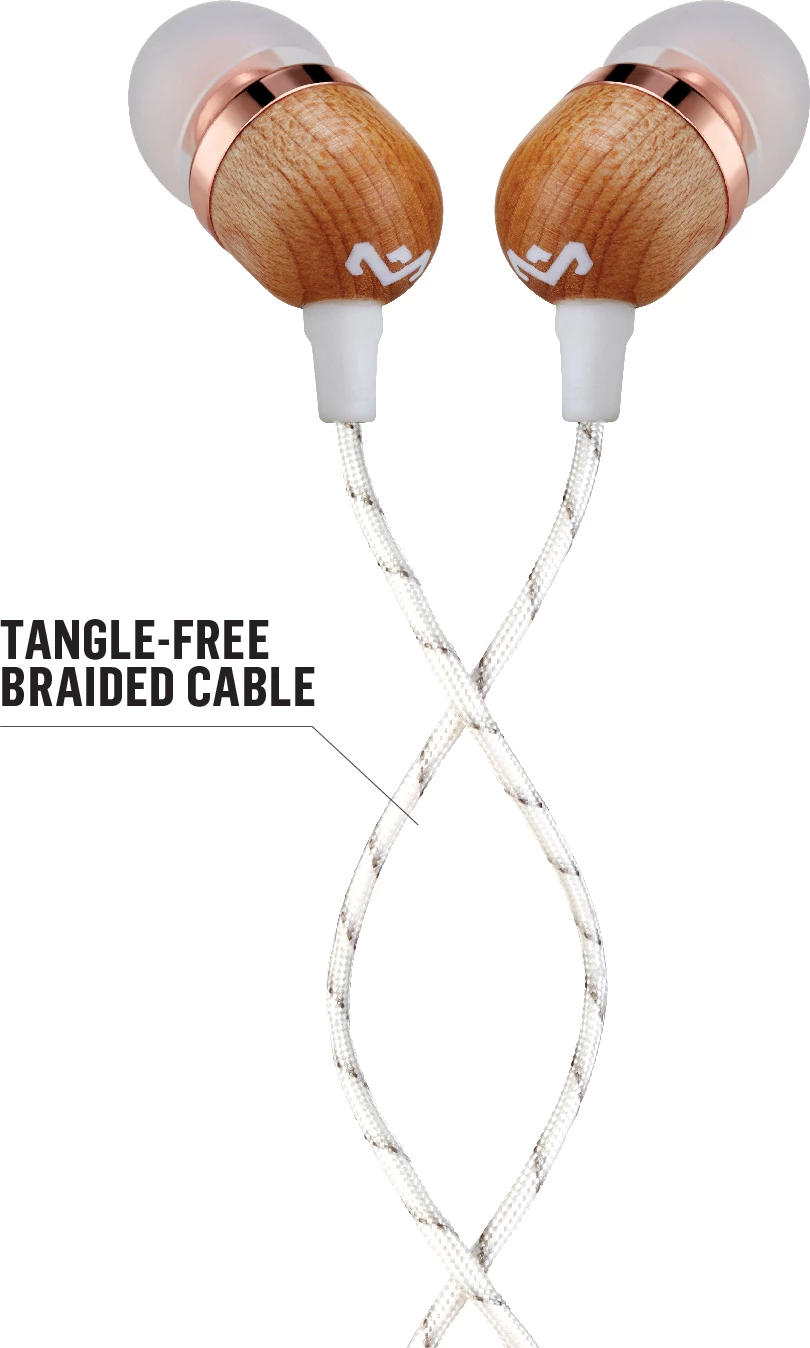 Kufje in-ear House of Marley Smile Jamaica, 3.5mm me kabllo, mikrofon, Copper, me 2 majë (S/M)