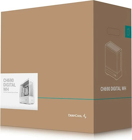 Kasë Deepcool CH690 DIGITAL WH, Tower, ATX, micro ATX, Mini-ITX, bardhë