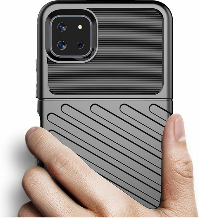 Mbështjellës Hurtel Thunder Case për Samsung Galaxy A22 5G, i zi