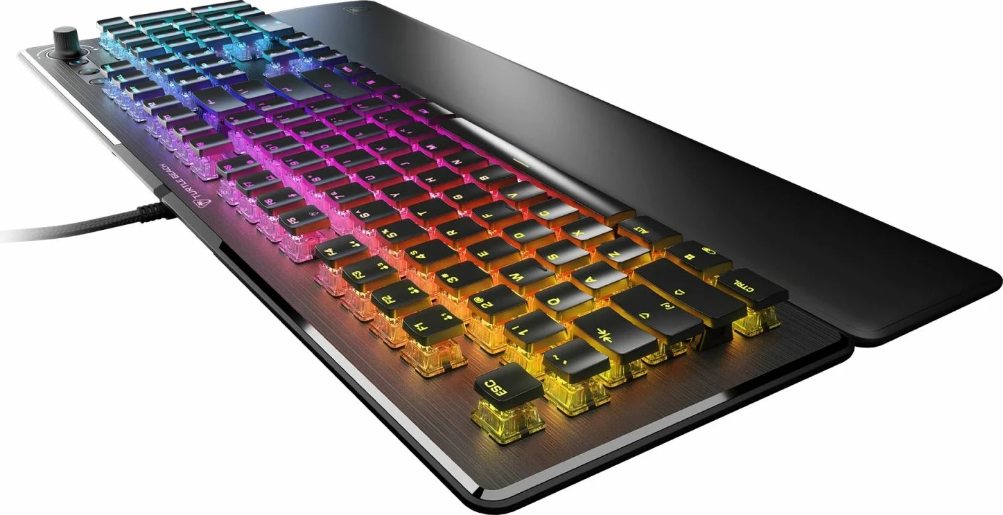 Tastierë mekanike Turtle Beach Vulcan II, full-size, RGB, USB-A, me pushore dore, e zezë