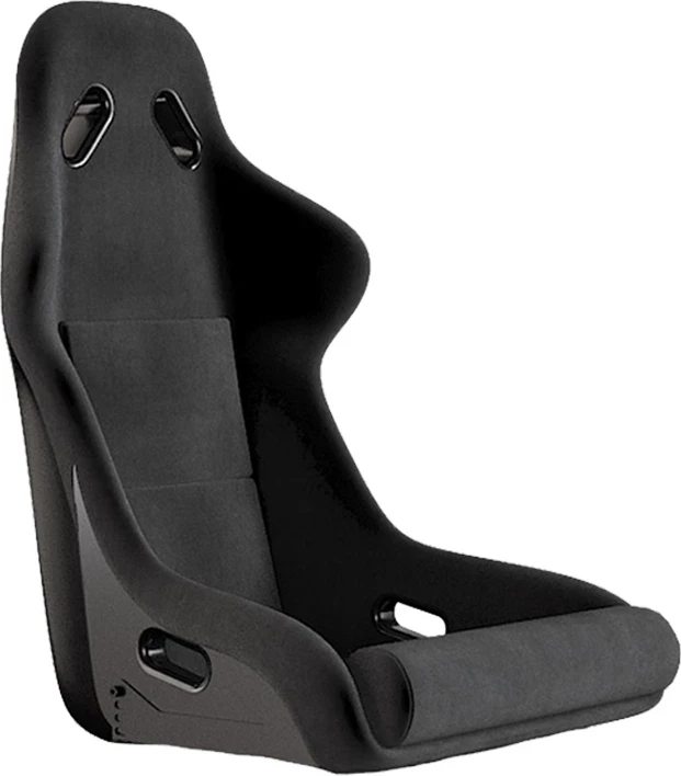 Sedilje SIM racing UVI UVIRSEATON fibër qelqi, montim anësor universal, shkumë PU, e zezë 4