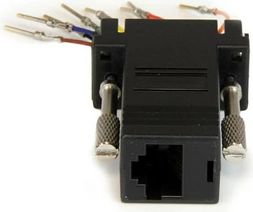 Adapter modular StarTech GC98MF, DB9 mashkull në RJ45 femër, i zi