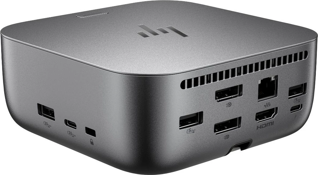 Stacion dokimi, HP, G6 TB4 (9X472UT#ABB), 100W Power Delivery, porta Thunderbolt 4/USB-C, HDMI/DisplayPort, gri