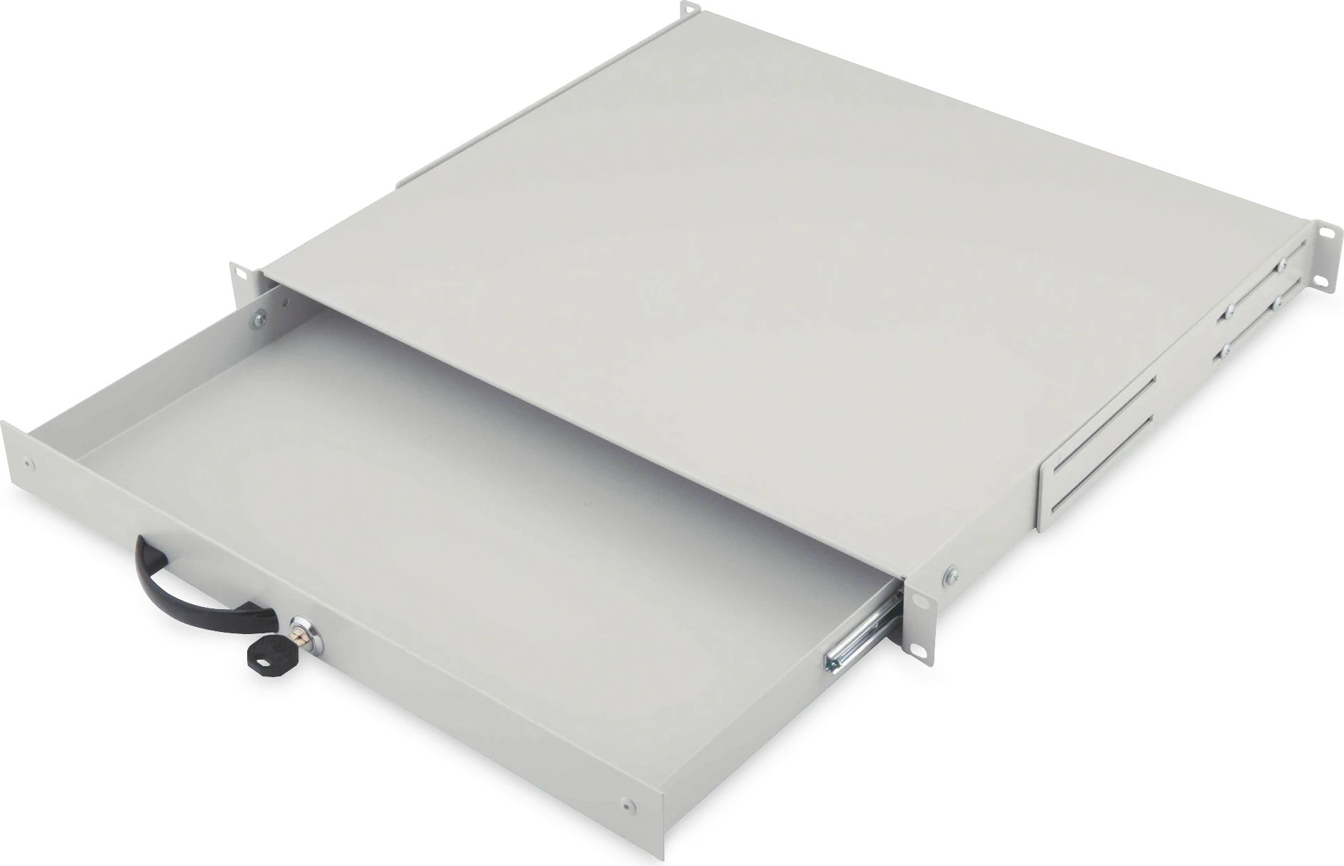 Sirtar tastiere dhe dokumentesh Digitus për kabinete 19 inç, 1U, ngjyrë gri