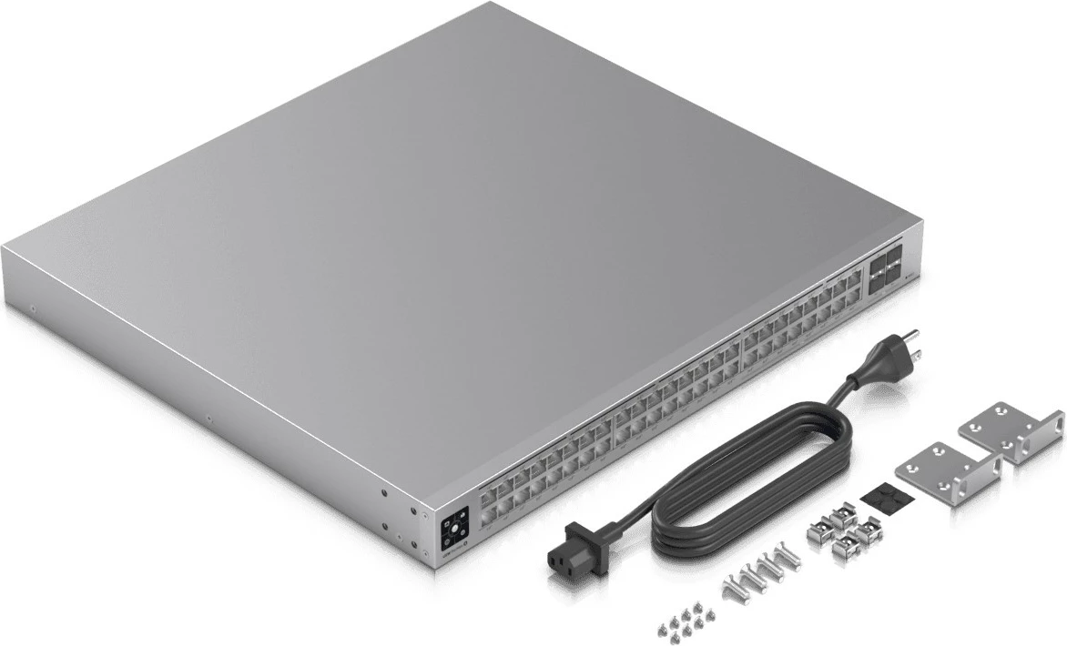 Switch Ubiquiti USW-PRO-MAX-48-POE, L3, 2.5G Ethernet, PoE, Rack mounting