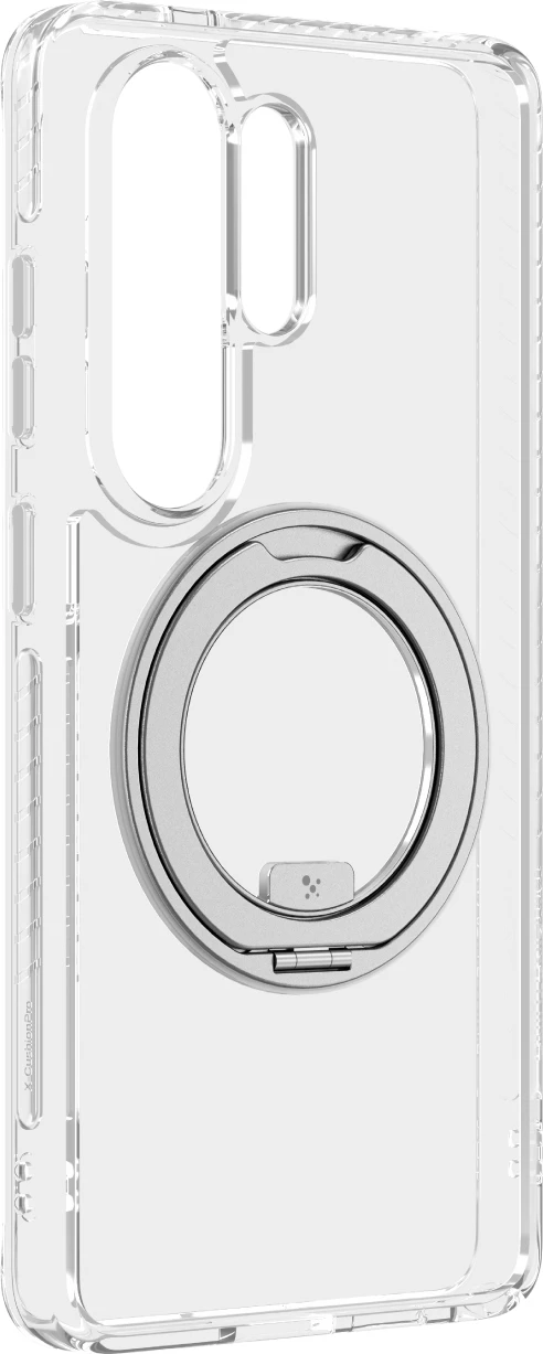 Mbështjellës, AmazingThing Titan Pro MagSpin, për Samsung Galaxy S26 Ultra, me MagSafe dhe unazë 360° me stand, mbrojtje rënie 3.6 m, transparent