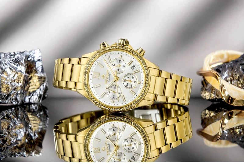 Orë dore femrash Giewont GW3670-B2, gold silver