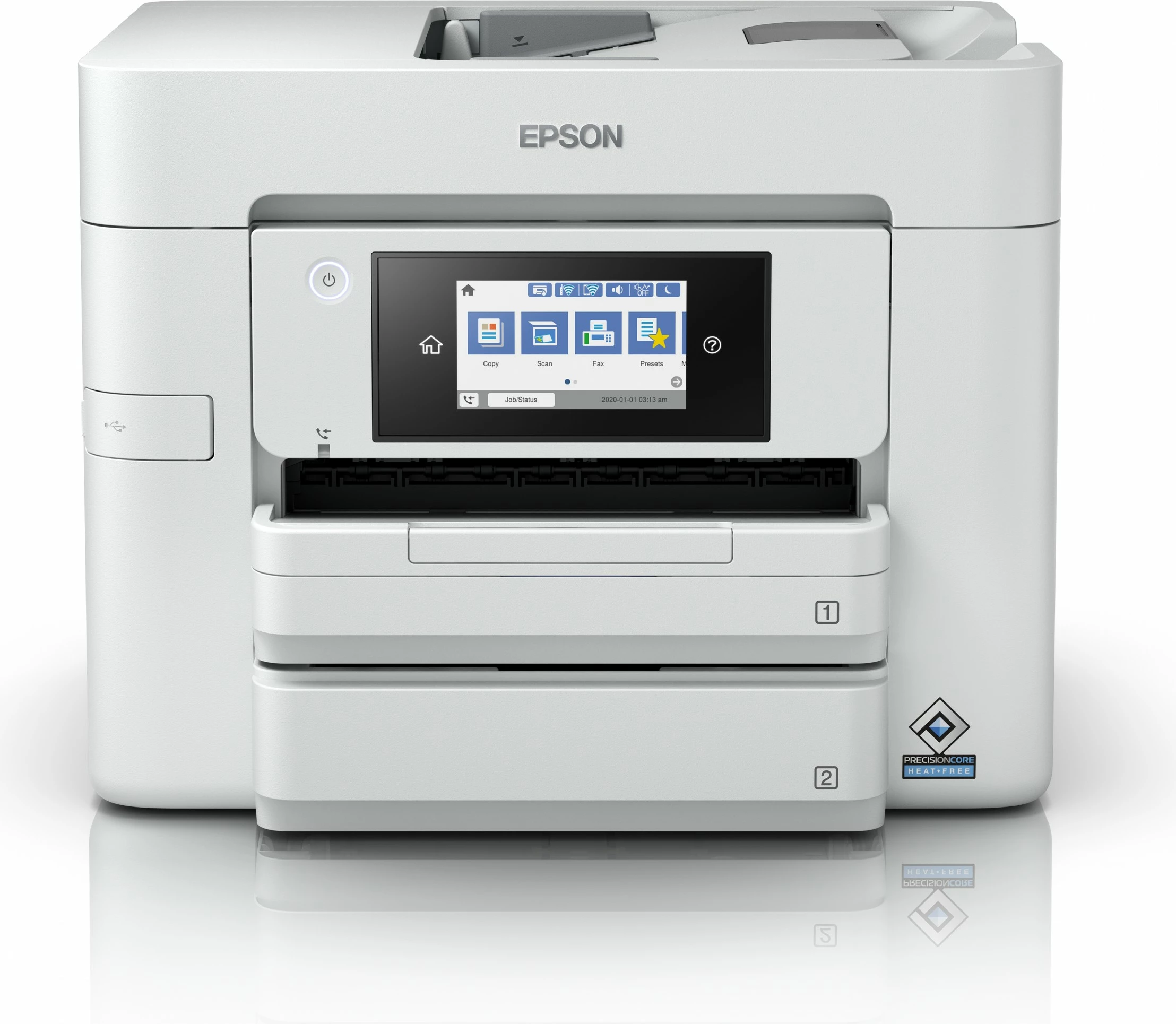 Printer multifunksional Epson WorkForce Pro WF-C4810DTWF, Wi-Fi, ADF, Duplex, i bardhë