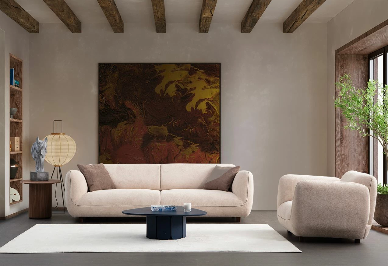 Divan katër vendesh, krem, Atelier del Sofa, Pavia
