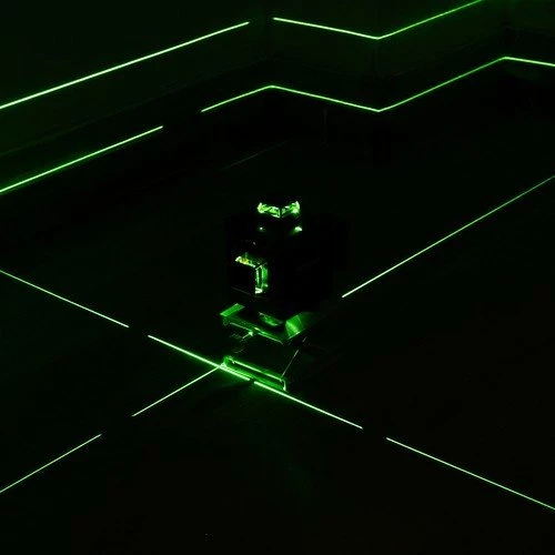 Laser nivelues linje Bigstern 4D 16 linja 25 m, i gjelbër, set me 2 bateri + karikues