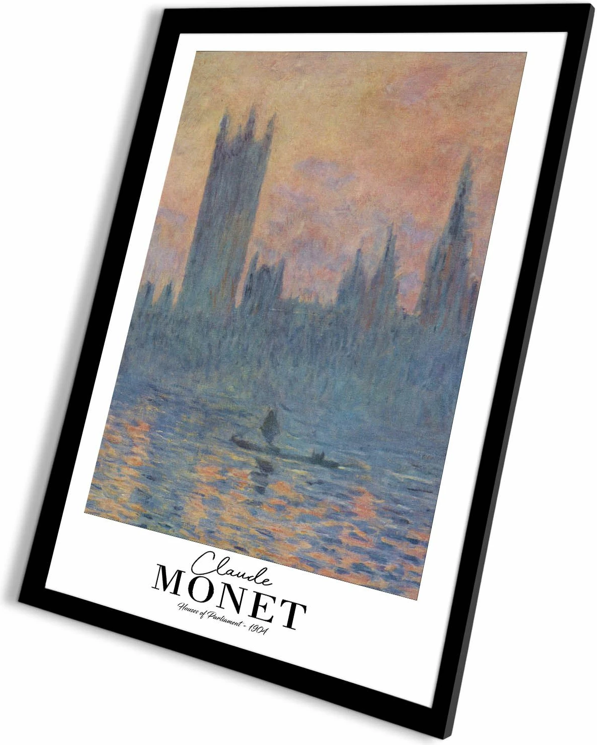Pikturë dekorative me kornizë, Monet, shumëngjyrëshe, 42x62cm