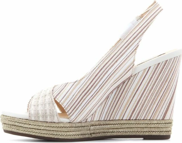 Këpucë me takë Geox femra, bezhë/ari