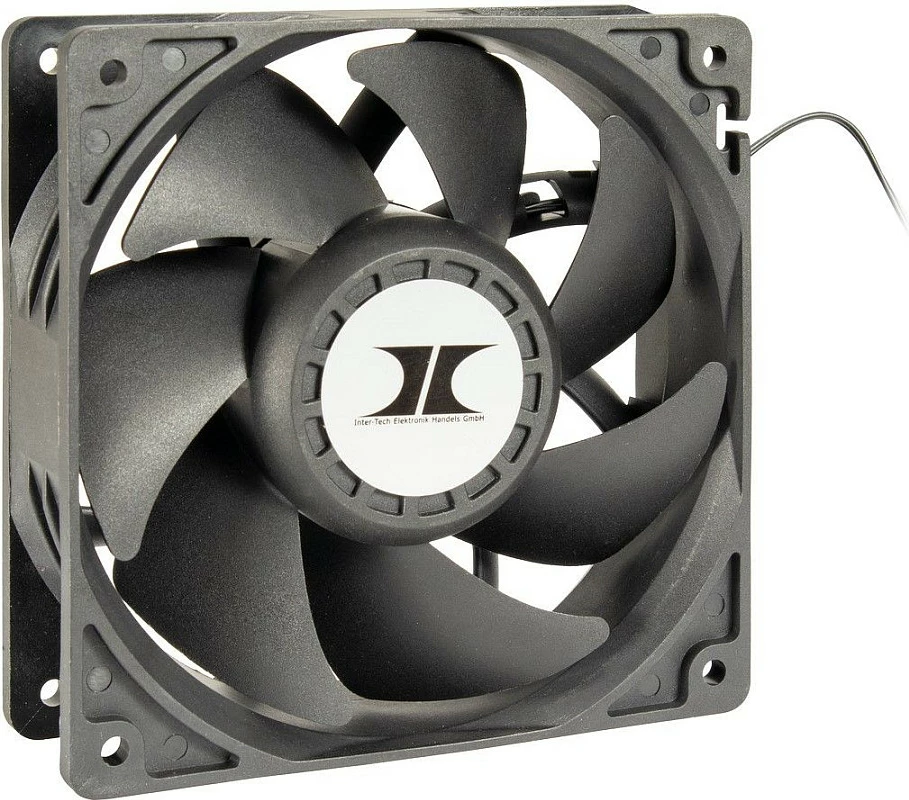 Ventilator kasë Inter-Tech IPC Fan Set, 3x 120mm, 120x120x38mm, i zi