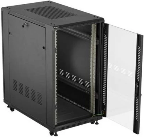 Kasë serveri Lanberg FF01-6022-12B, 22U, 1200x600x1000 mm, e zezë