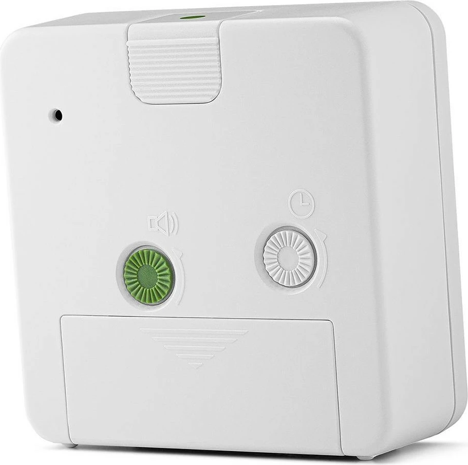 Orë alarmi Braun BC03W, kuarc, analog, buzzer, e bardhë