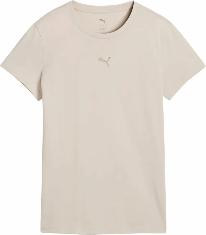 Maicë për femra Puma Ess Centered Cat Logo Tee 692916 82, bezhë e çelët [Madhësia: M]