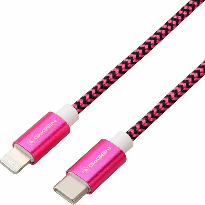 Kabllo Usb GOGEN GOGUSBC8P100MM25 (Pembe, 1m)