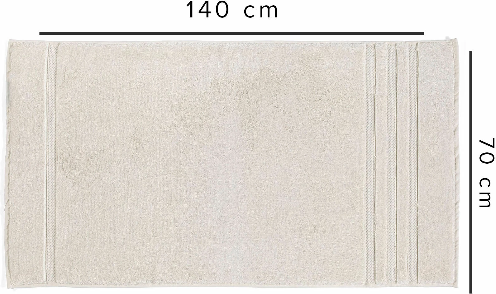 Peshqir banje Mijölnir, Kinsey, krem, 70x140cm