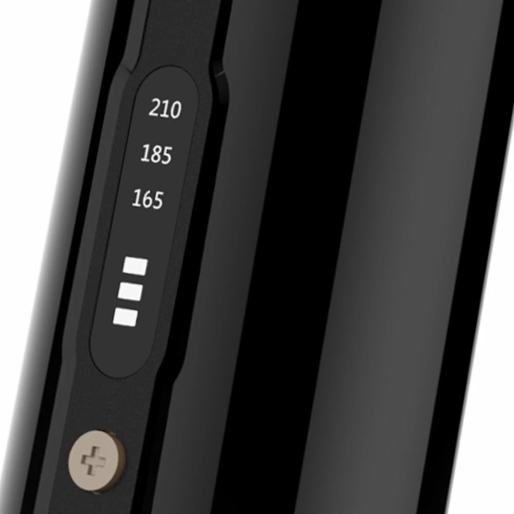 Drejtues flokësh pa kabllo SkinVibe Luna MiniWireless SV-003BK, 210°C, pllaka qeramike 20 mm, 3 nivele temperature, LCD, e zezë, me qese mbrojtëse