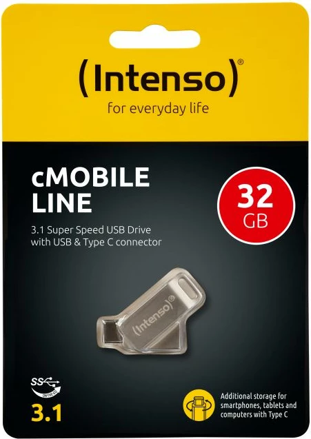 USB flash drive Intenso cMobile Line 32GB USB 3.0/USB-C, argjendtë