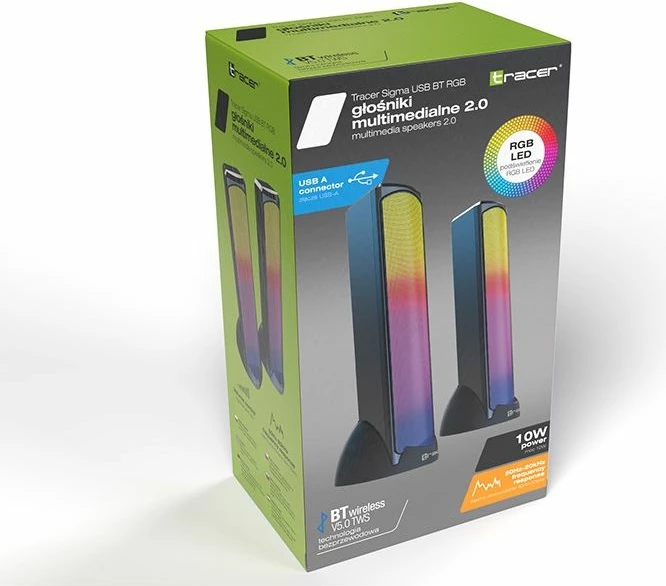 Boksa Bluetooth Tracer Sigma 2.0 me RGB