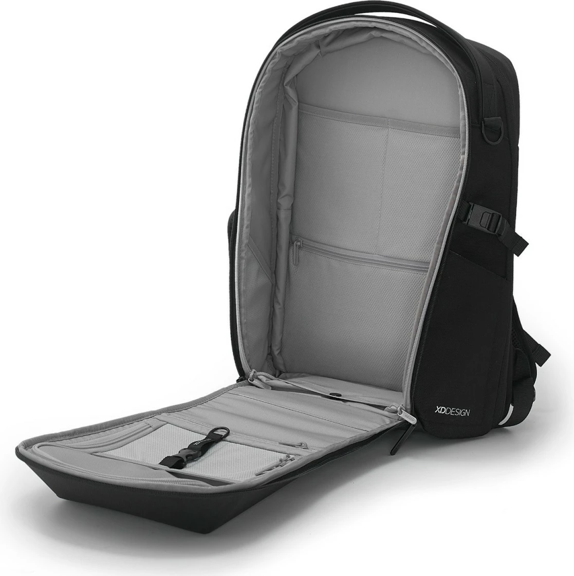 Çantë shpine XD DESIGN Bizz Backpack P705.931, 18-25L, për laptop 16", e zezë