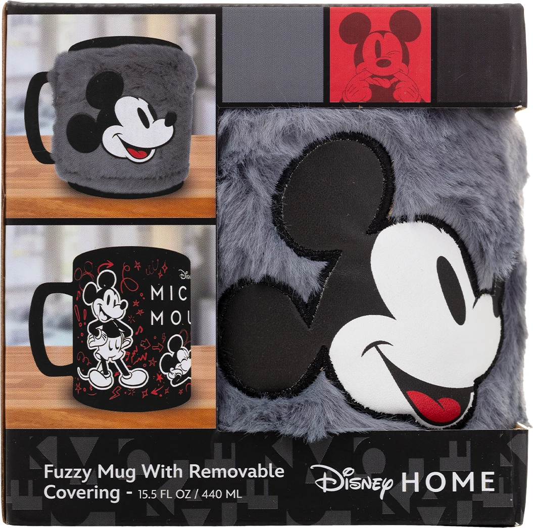 Filxhan Pyramid Mickey Mouse (Smile) Fuzzy 440 ml, gri