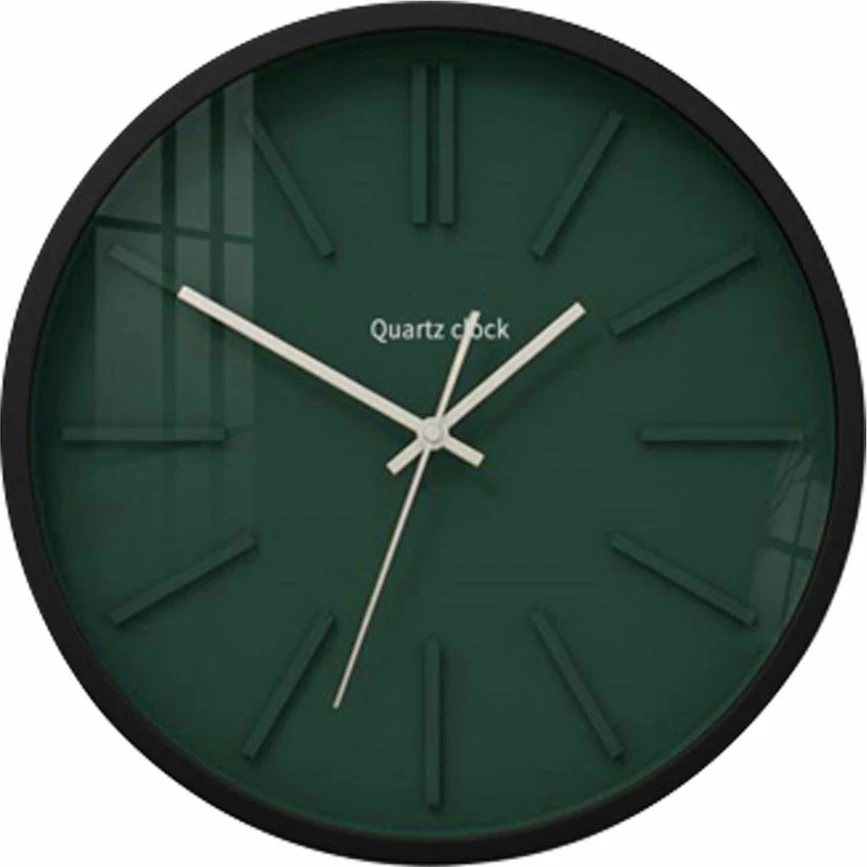 Orë muri Mechelen, metal, MDF, ngjyrë e gjelbër dhe e zezë, 40x40x6cm