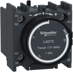 Kontakt ndihmës Schneider Electric LADT2 – On-delay 1–30 sekonda, 2 NO