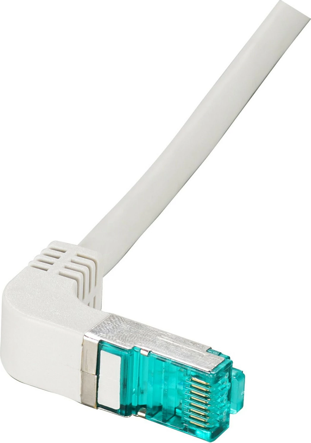 Kabllo rrjeti EFB Elektronik MK6001W.0,5G, Cat6a, 0.5 m, S/FTP, RJ45 drejt + RJ45 90°, e bardhë