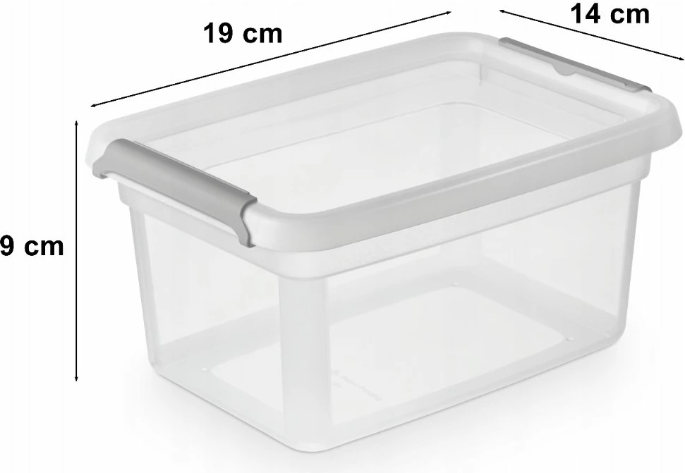 Kuti ruajtëse Moxom BaseStore 1.5L 140x190x90 mm, transparente