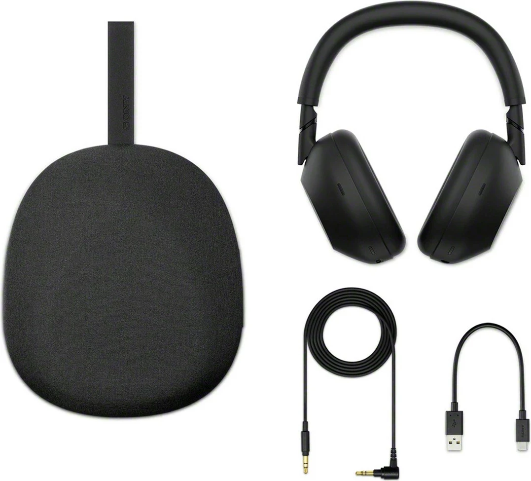 Kufje Sony WH-1000XM6, me/pa kabllo, Bluetooth, USB Type-C, e zezë