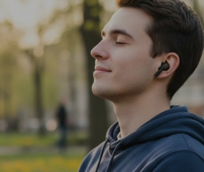 Kufje TWS Aiwa EBTW-350TN, ANC, Bluetooth 5.4, ekran me prekje, deri 20 orë, të zeza