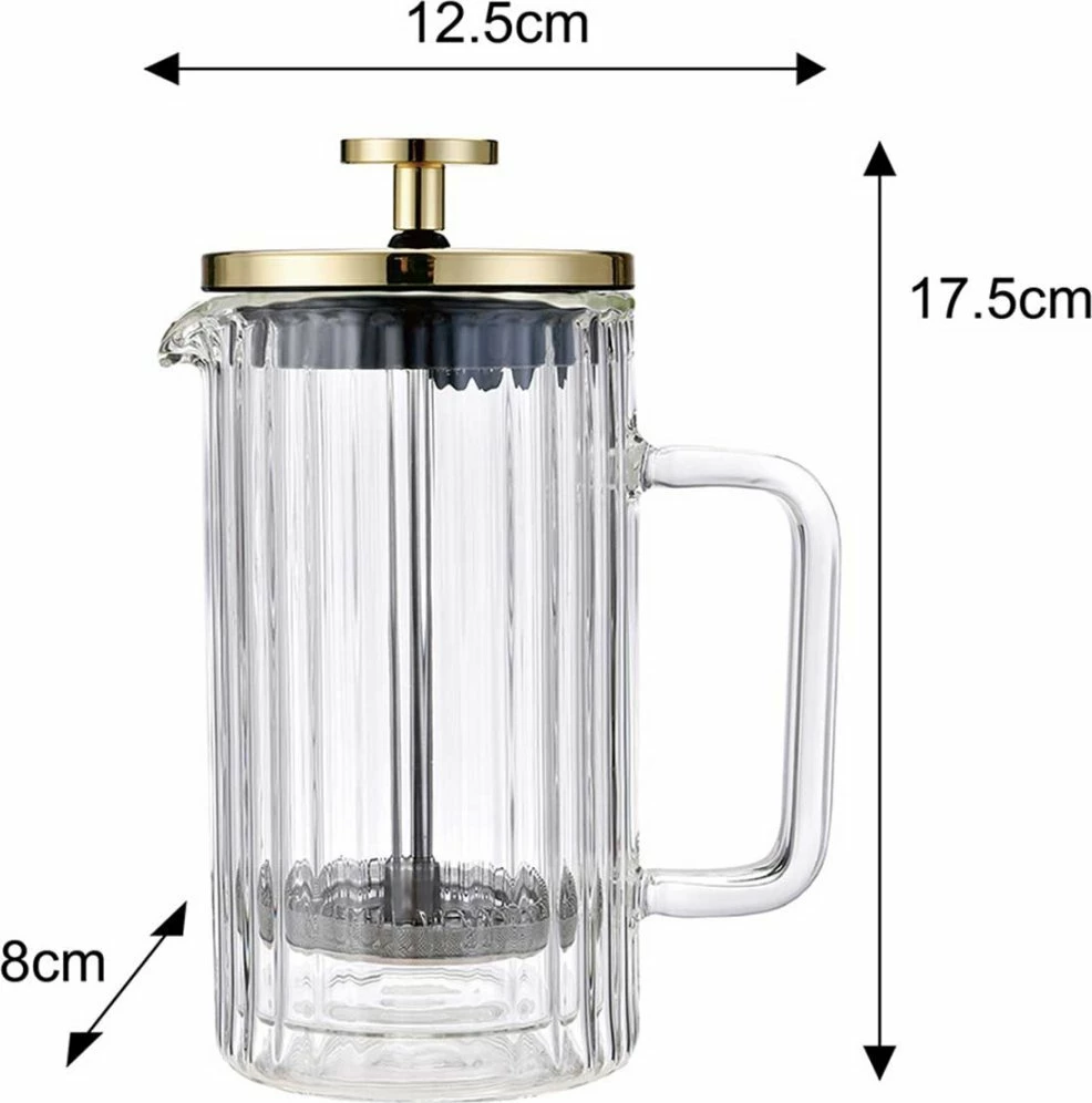 French press Klausberg KB-7759 600ml transparente/e artë