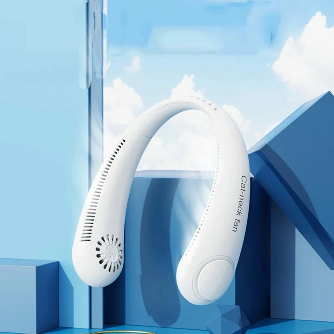 Ventilator Portativ për Qafë me Dizajn Ergonomik – Cat Neck Fan