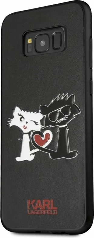 Mbrojtëse telefoni Karl Lagerfeld Choupette in Love për Samsung Galaxy S8 Plus, e zezë